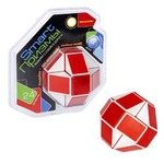 Игра-головоломка Smart Призмы, 24 сегмента, Bondibon, красно-белая змейка, PVС 13х15х7,5 см, арт.YJ6609
