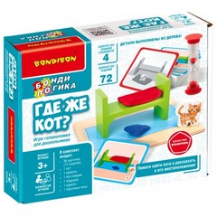 Игра настольная Bondibon Бонди Логика «ГДЕ ЖЕ КОТ?», BOX