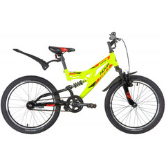Велосипед NOVATRACK 20" SHARK зеленый, сталь, 1-скор, Falcon