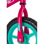 Беговел NOVATRACK 12" JUMP розовый, сталь, цветной пластиковый обод, колеса EVA