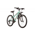 Велосипед NOVATRACK 24" ACTION сталь 12'', бирюзовый, 18 скор. TZ500/TS-38/TZ500/SG-6S, V-brake