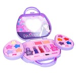 Набор детской декор. косметики Bondibon Eva Moda, BOX 34x29,8x5,2 см; косметичка-сумочка, тени для век 8 оттенков (5,9), блеск для губ 5 оттенков (3,5г), помада 3 оттенка (2,4г), лак для ногтей 2 оттенка (10г), кисточка 1шт., аппликатор 3 шт., арт. 77104A