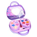 Набор детской декор. косметики Bondibon Eva Moda, BOX 34x29,8x5,2 см; косметичка-сумочка, тени для век 8 оттенков (5,9), блеск для губ 5 оттенков (3,5г), помада 3 оттенка (2,4г), лак для ногтей 2 оттенка (10г), кисточка 1шт., аппликатор 3 шт., арт. 77104A