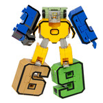 Трансформер 2в1 BONDIBOT Bondibon PB 13x7x4 см, розовый пластик.бокс, цифра"7".
