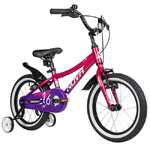 Велосипед NOVATRACK 16" KATRINA алюм., фуксия-фиолетов, полная защ.цепи, V-brake, короткие крылья
