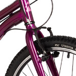 Велосипед NOVATRACK 24" NOVARA алюм.рама 10", фиолетовый, 6 скор,TY300/TS38/TZ500, V-Brake, жёсткая