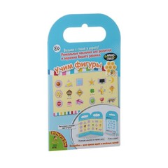 Набор наклеек Нано-стикер Учим Фигуры, Bondibon, 12x20,5 см., арт. TP-XS36