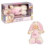 Кукла Oly Bondibon, Зайка для сна 31 cм, белый, рус. озвуч., мягкое тулов.,ВОХ 32х18х11 см.