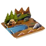 Набор игровой с магнитным конструктором BONDIBON, ТИРАННОЗАВР, BOX